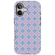 Blue X Circle Tough Cases For Apple iPhone (17, 16, 15, 14, 13, 12, 11, X, SE, 8, 7/ Air, Plus, Pro, Max, Mini, XR, XS), Print in USA