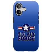 US Air Force 1 Tough Cases For Apple iPhone (17, 16, 15, 14, 13, 12, 11, X, SE, 8, 7/ Air, Plus, Pro, Max, Mini, XR, XS), Print in USA