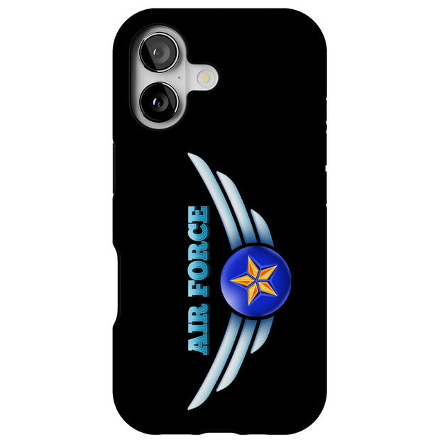US Air Force 3 Tough Cases For Apple iPhone (17, 16, 15, 14, 13, 12, 11, X, SE, 8, 7/ Air, Plus, Pro, Max, Mini, XR, XS), Print in USA