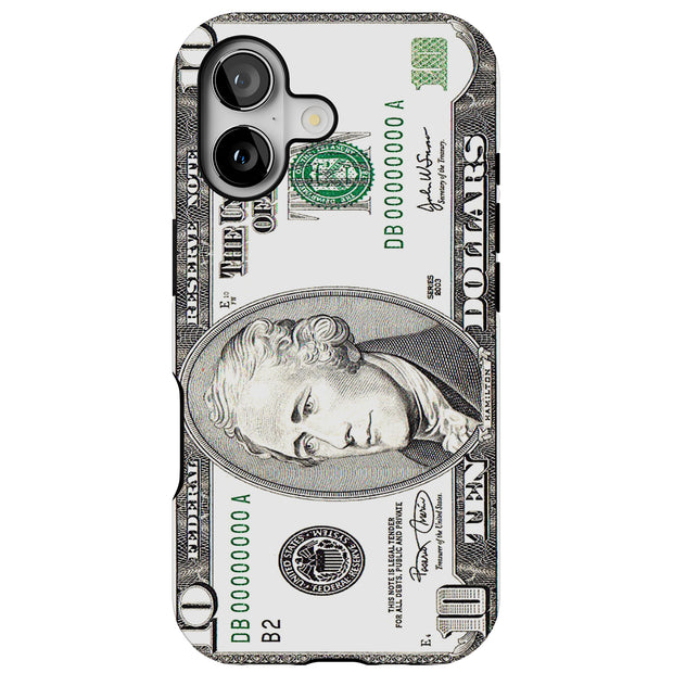 10 Dollars Bill Tough Cases For Apple iPhone (17, 16, 15, 14, 13, 12, 11, X, SE, 8, 7/ Air, Plus, Pro, Max, Mini, XR, XS), Print in USA