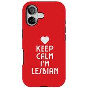 Keep Calm LGBT Tough Cases For Apple iPhone (17, 16, 15, 14, 13, 12, 11, X, SE, 8, 7/ Air, Plus, Pro, Max, Mini, XR, XS), Print in USA