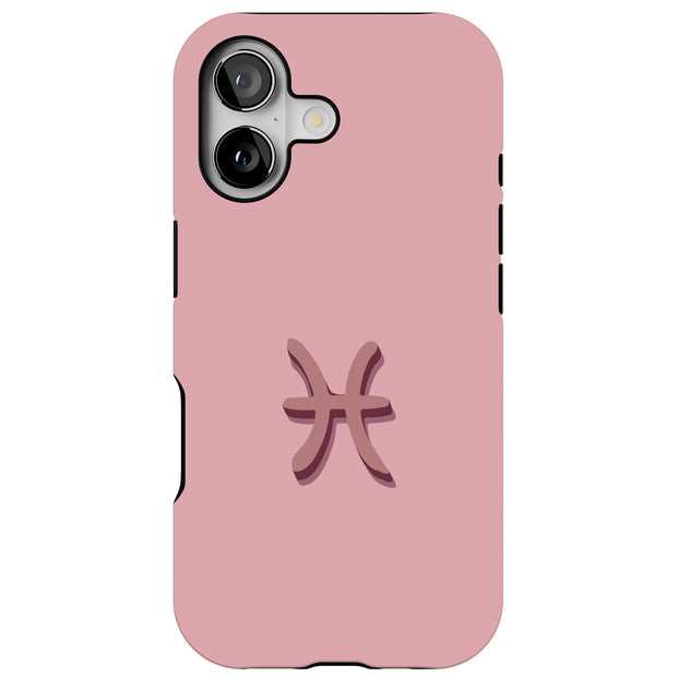 Pisces Signs Tough Cases For Apple iPhone (17, 16, 15, 14, 13, 12, 11, X, SE, 8, 7/ Air, Plus, Pro, Max, Mini, XR, XS), Print in USA