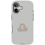Libra Zodiac Tough Cases For Apple iPhone (17, 16, 15, 14, 13, 12, 11, X, SE, 8, 7/ Air, Plus, Pro, Max, Mini, XR, XS), Print in USA