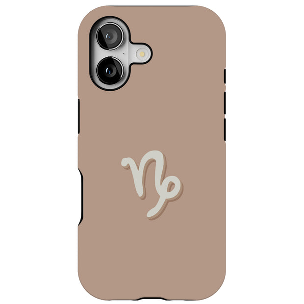 Capricorn Signs Tough Cases For Apple iPhone (17, 16, 15, 14, 13, 12, 11, X, SE, 8, 7/ Air, Plus, Pro, Max, Mini, XR, XS), Print in USA
