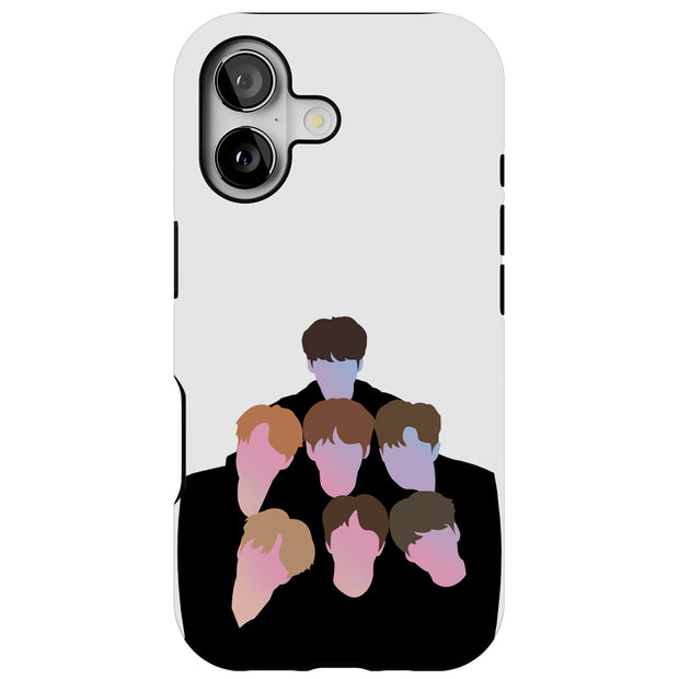 BTS KPOP 8 Tough Cases For Apple iPhone (17, 16, 15, 14, 13, 12, 11, X, SE, 8, 7/ Air, Plus, Pro, Max, Mini, XR, XS), Print in USA