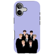 BTS KPOP 10 Tough Cases For Apple iPhone (17, 16, 15, 14, 13, 12, 11, X, SE, 8, 7/ Air, Plus, Pro, Max, Mini, XR, XS), Print in USA