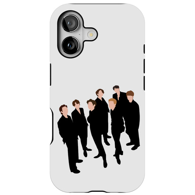 BTS Bangtan 12 Tough Cases For Apple iPhone (17, 16, 15, 14, 13, 12, 11, X, SE, 8, 7/ Air, Plus, Pro, Max, Mini, XR, XS), Print in USA