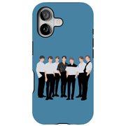 BTS Bangtan 13 Tough Cases For Apple iPhone (17, 16, 15, 14, 13, 12, 11, X, SE, 8, 7/ Air, Plus, Pro, Max, Mini, XR, XS), Print in USA
