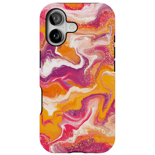 Opal Marble 16 Tough Cases For Apple iPhone (17, 16, 15, 14, 13, 12, 11, X, SE, 8, 7/ Air, Plus, Pro, Max, Mini, XR, XS), Print in USA