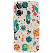Stars Planets 1 Tough Cases For Apple iPhone (17, 16, 15, 14, 13, 12, 11, X, SE, 8, 7/ Air, Plus, Pro, Max, Mini, XR, XS), Print in USA