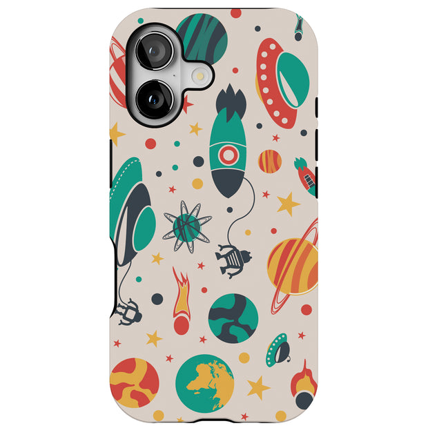 Stars Planets 1 Tough Cases For Apple iPhone (17, 16, 15, 14, 13, 12, 11, X, SE, 8, 7/ Air, Plus, Pro, Max, Mini, XR, XS), Print in USA