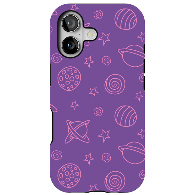 Stars Planet 20 Tough Cases For Apple iPhone (17, 16, 15, 14, 13, 12, 11, X, SE, 8, 7/ Air, Plus, Pro, Max, Mini, XR, XS), Print in USA