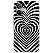 Hearts Hearts Tough Cases For Apple iPhone (17, 16, 15, 14, 13, 12, 11, X, SE, 8, 7/ Air, Plus, Pro, Max, Mini, XR, XS), Print in USA