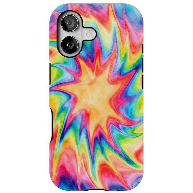 Tie Dye Trippy Tough Cases For Apple iPhone (17, 16, 15, 14, 13, 12, 11, X, SE, 8, 7/ Air, Plus, Pro, Max, Mini, XR, XS), Print in USA