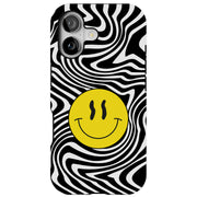 Trippy Smiley Tough Cases For Apple iPhone (17, 16, 15, 14, 13, 12, 11, X, SE, 8, 7/ Air, Plus, Pro, Max, Mini, XR, XS), Print in USA