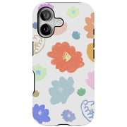 Flower Design 1 Tough Cases For Apple iPhone (17, 16, 15, 14, 13, 12, 11, X, SE, 8, 7/ Air, Plus, Pro, Max, Mini, XR, XS), Print in USA