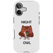 Night Owl  Tough Cases For Apple iPhone (17, 16, 15, 14, 13, 12, 11, X, SE, 8, 7/ Air, Plus, Pro, Max, Mini, XR, XS), Print in USA