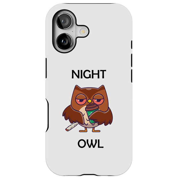 Night Owl  Tough Cases For Apple iPhone (17, 16, 15, 14, 13, 12, 11, X, SE, 8, 7/ Air, Plus, Pro, Max, Mini, XR, XS), Print in USA