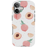 Juicy Peach Tough Cases For Apple iPhone (17, 16, 15, 14, 13, 12, 11, X, SE, 8, 7/ Air, Plus, Pro, Max, Mini, XR, XS), Print in USA
