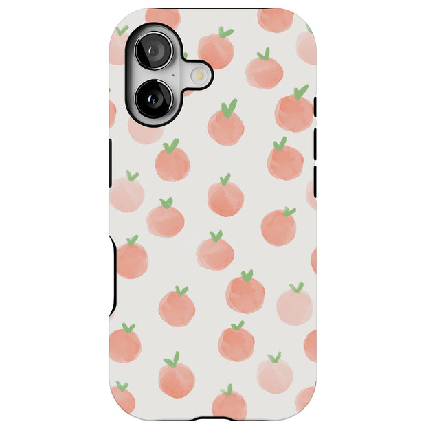 Orange Painting Tough Cases For Apple iPhone (17, 16, 15, 14, 13, 12, 11, X, SE, 8, 7/ Air, Plus, Pro, Max, Mini, XR, XS), Print in USA