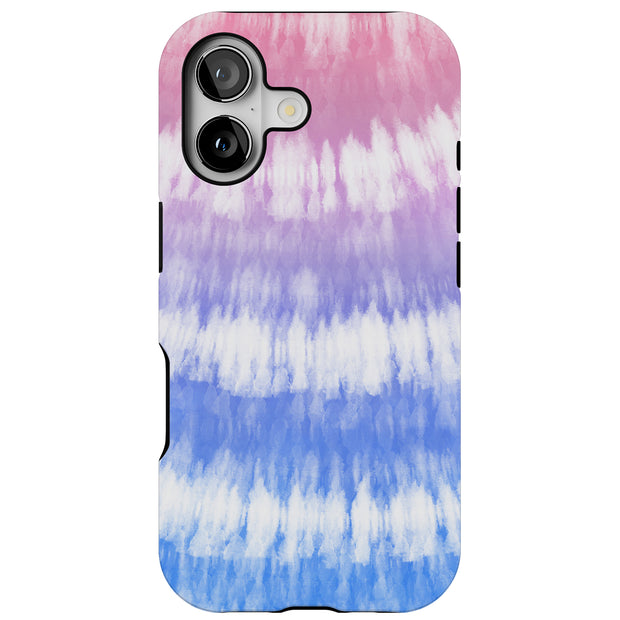 Tie Dye Art Tough Cases For Apple iPhone (17, 16, 15, 14, 13, 12, 11, X, SE, 8, 7/ Air, Plus, Pro, Max, Mini, XR, XS), Print in USA