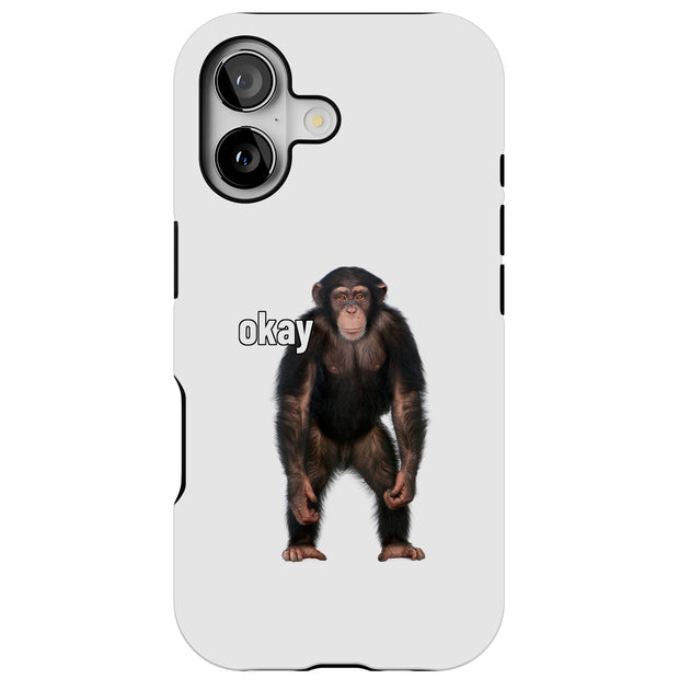 Funny Meme Okay Tough Cases For Apple iPhone (17, 16, 15, 14, 13, 12, 11, X, SE, 8, 7/ Air, Plus, Pro, Max, Mini, XR, XS), Print in USA