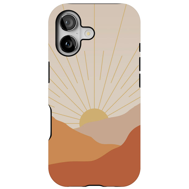 Sunset Pattern Tough Cases For Apple iPhone (17, 16, 15, 14, 13, 12, 11, X, SE, 8, 7/ Air, Plus, Pro, Max, Mini, XR, XS), Print in USA