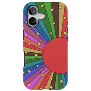 Colorful Sun Tough Cases For Apple iPhone (17, 16, 15, 14, 13, 12, 11, X, SE, 8, 7/ Air, Plus, Pro, Max, Mini, XR, XS), Print in USA
