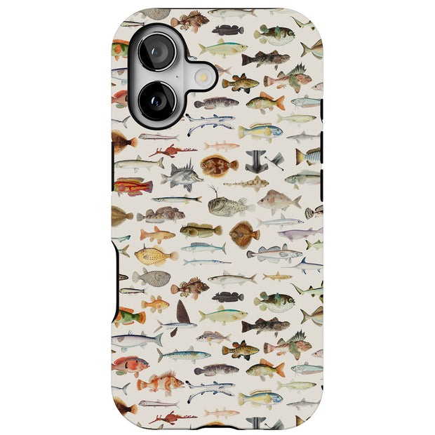 All Fish Tough Cases For Apple iPhone (17, 16, 15, 14, 13, 12, 11, X, SE, 8, 7/ Air, Plus, Pro, Max, Mini, XR, XS), Print in USA
