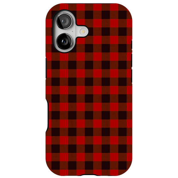 Classic Plaid Tough Cases For Apple iPhone (17, 16, 15, 14, 13, 12, 11, X, SE, 8, 7/ Air, Plus, Pro, Max, Mini, XR, XS), Print in USA