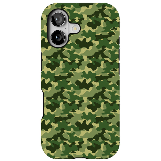 Camouflage 4 Tough Cases For Apple iPhone (17, 16, 15, 14, 13, 12, 11, X, SE, 8, 7/ Air, Plus, Pro, Max, Mini, XR, XS), Print in USA