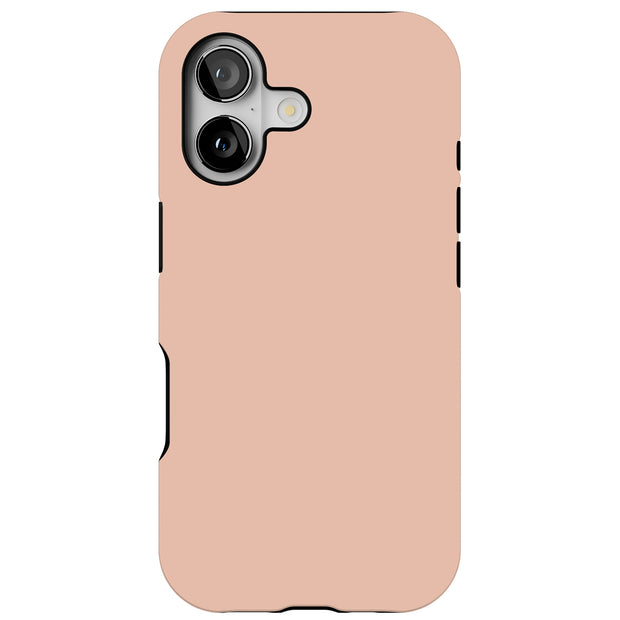 Pale Peach Tough Cases For Apple iPhone (17, 16, 15, 14, 13, 12, 11, X, SE, 8, 7/ Air, Plus, Pro, Max, Mini, XR, XS), Print in USA