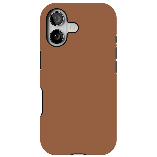 Dark Orange Tough Cases For Apple iPhone (17, 16, 15, 14, 13, 12, 11, X, SE, 8, 7/ Air, Plus, Pro, Max, Mini, XR, XS), Print in USA