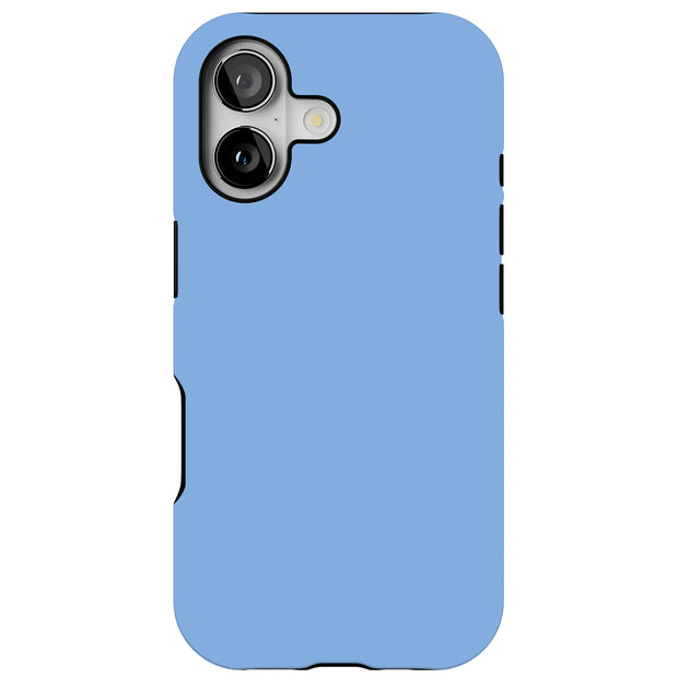 Sky Blue Color Tough Cases For Apple iPhone (17, 16, 15, 14, 13, 12, 11, X, SE, 8, 7/ Air, Plus, Pro, Max, Mini, XR, XS), Print in USA