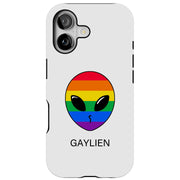 Rainbow Gaylien Tough Cases For Apple iPhone (17, 16, 15, 14, 13, 12, 11, X, SE, 8, 7/ Air, Plus, Pro, Max, Mini, XR, XS), Print in USA