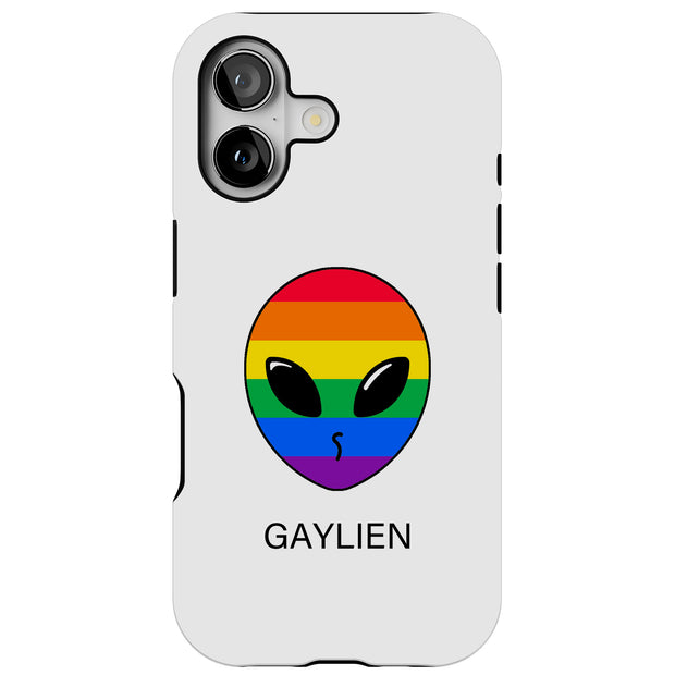 Rainbow Gaylien Tough Cases For Apple iPhone (17, 16, 15, 14, 13, 12, 11, X, SE, 8, 7/ Air, Plus, Pro, Max, Mini, XR, XS), Print in USA