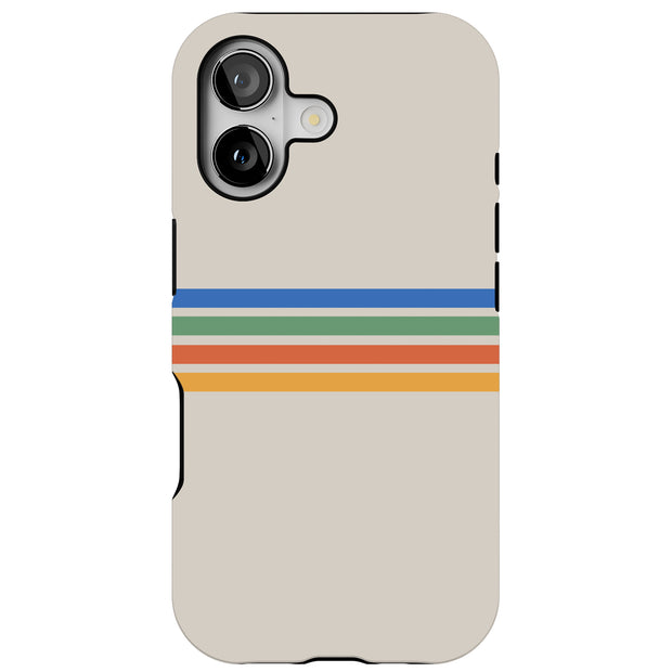 Color Stripes 1 Tough Cases For Apple iPhone (17, 16, 15, 14, 13, 12, 11, X, SE, 8, 7/ Air, Plus, Pro, Max, Mini, XR, XS), Print in USA