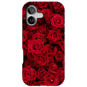 Red Rose Bush Tough Cases For Apple iPhone (17, 16, 15, 14, 13, 12, 11, X, SE, 8, 7/ Air, Plus, Pro, Max, Mini, XR, XS), Print in USA