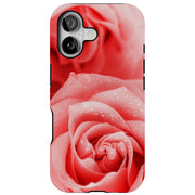 Pink Roses Tough Cases For Apple iPhone (17, 16, 15, 14, 13, 12, 11, X, SE, 8, 7/ Air, Plus, Pro, Max, Mini, XR, XS), Print in USA