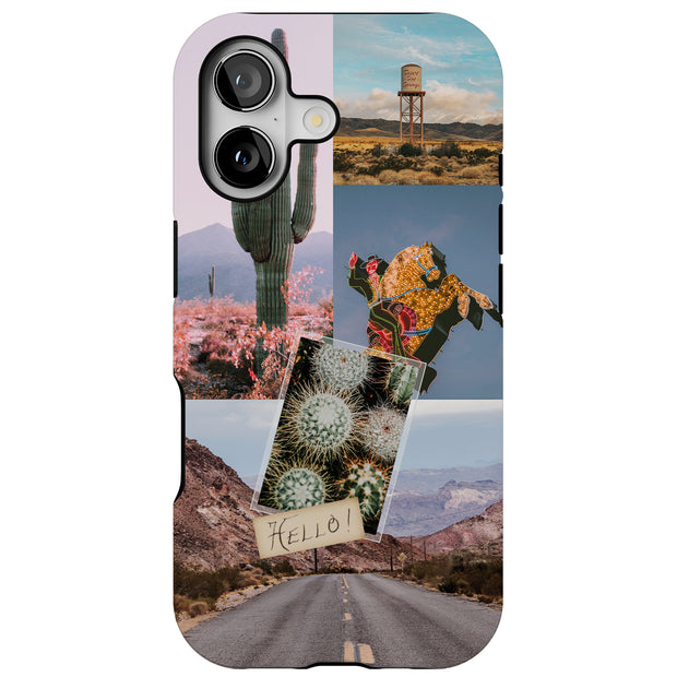 Desert Cactus Tough Cases For Apple iPhone (17, 16, 15, 14, 13, 12, 11, X, SE, 8, 7/ Air, Plus, Pro, Max, Mini, XR, XS), Print in USA