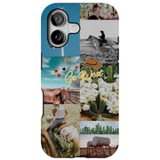 Go West Collage Tough Cases For Apple iPhone (17, 16, 15, 14, 13, 12, 11, X, SE, 8, 7/ Air, Plus, Pro, Max, Mini, XR, XS), Print in USA