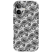 Black Bandana Tough Cases For Apple iPhone (17, 16, 15, 14, 13, 12, 11, X, SE, 8, 7/ Air, Plus, Pro, Max, Mini, XR, XS), Print in USA