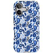 Blue Bandana Tough Cases For Apple iPhone (17, 16, 15, 14, 13, 12, 11, X, SE, 8, 7/ Air, Plus, Pro, Max, Mini, XR, XS), Print in USA
