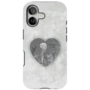Skeleton Love Tough Cases For Apple iPhone (17, 16, 15, 14, 13, 12, 11, X, SE, 8, 7/ Air, Plus, Pro, Max, Mini, XR, XS), Print in USA