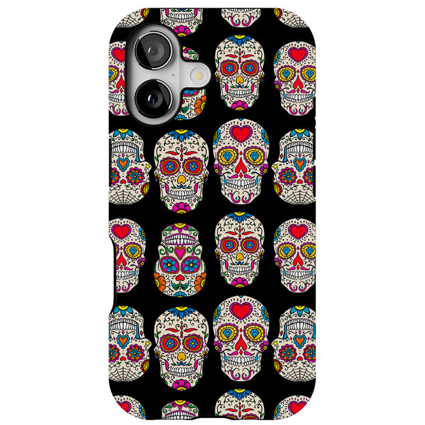 Cute Skull Head Tough Cases For Apple iPhone (17, 16, 15, 14, 13, 12, 11, X, SE, 8, 7/ Air, Plus, Pro, Max, Mini, XR, XS), Print in USA