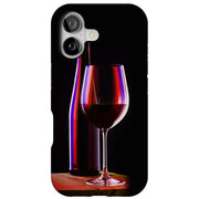 Red Wine Glass Tough Cases For Apple iPhone (17, 16, 15, 14, 13, 12, 11, X, SE, 8, 7/ Air, Plus, Pro, Max, Mini, XR, XS), Print in USA