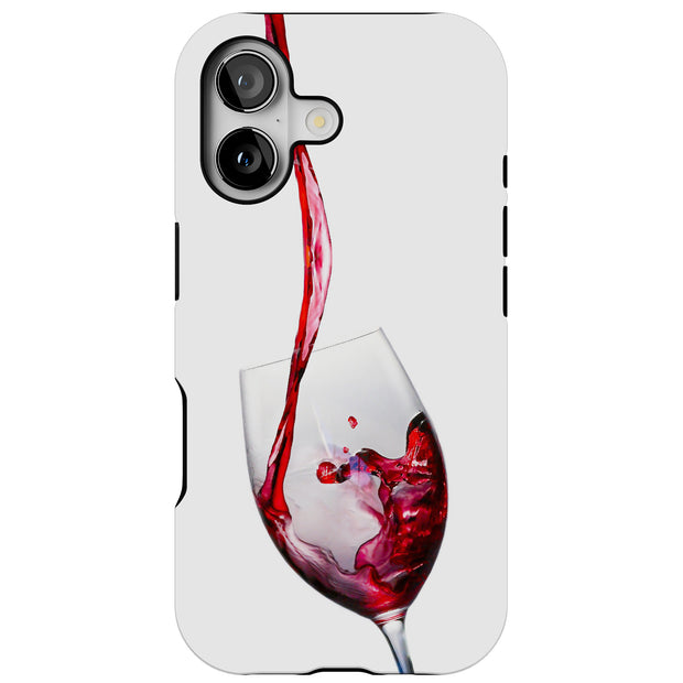 Pouring Wine Tough Cases For Apple iPhone (17, 16, 15, 14, 13, 12, 11, X, SE, 8, 7/ Air, Plus, Pro, Max, Mini, XR, XS), Print in USA