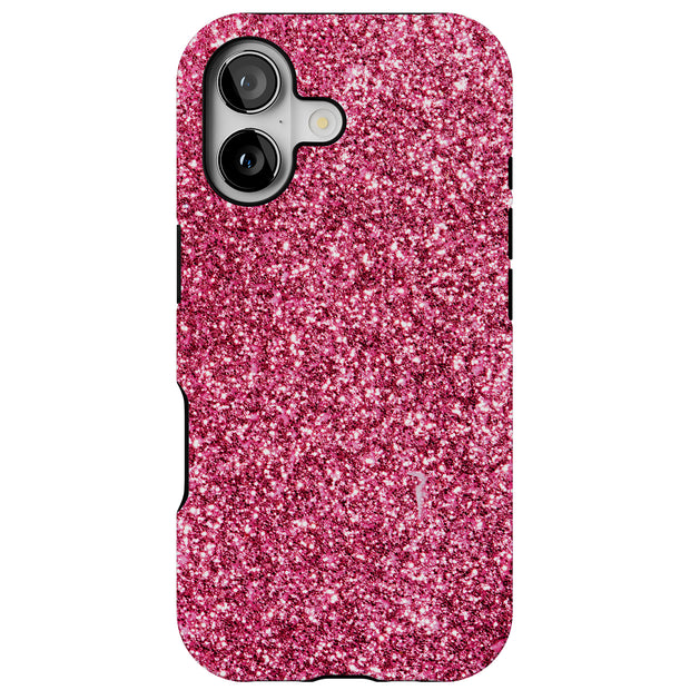 Pink Sparklings Tough Cases For Apple iPhone (17, 16, 15, 14, 13, 12, 11, X, SE, 8, 7/ Air, Plus, Pro, Max, Mini, XR, XS), Print in USA