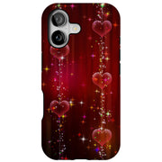 Shinny Hearts Tough Cases For Apple iPhone (17, 16, 15, 14, 13, 12, 11, X, SE, 8, 7/ Air, Plus, Pro, Max, Mini, XR, XS), Print in USA