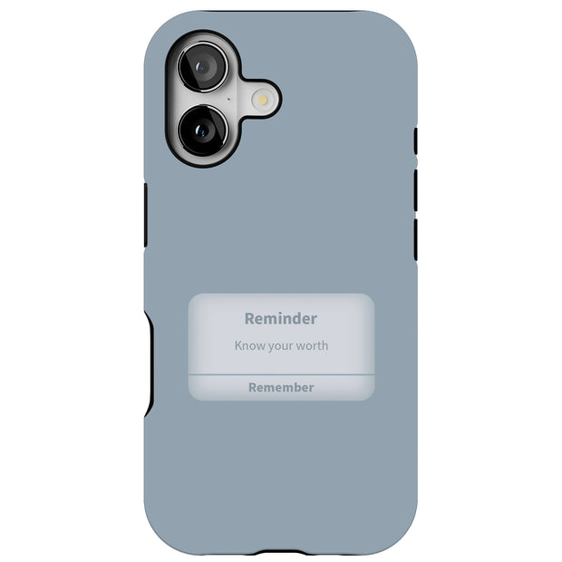 Reminder Box 2 Tough Cases For Apple iPhone (17, 16, 15, 14, 13, 12, 11, X, SE, 8, 7/ Air, Plus, Pro, Max, Mini, XR, XS), Print in USA